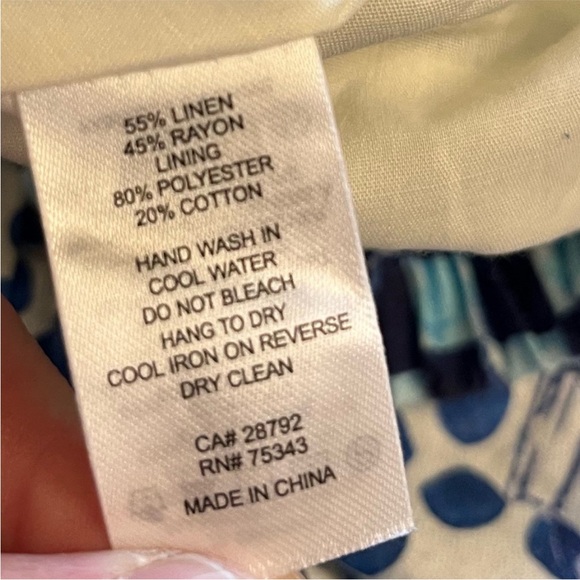 X REVOLVE House of Harlow 1960 Linen Maxi Skirt Blue Floral Size Small NWT - Picture 9 of 15